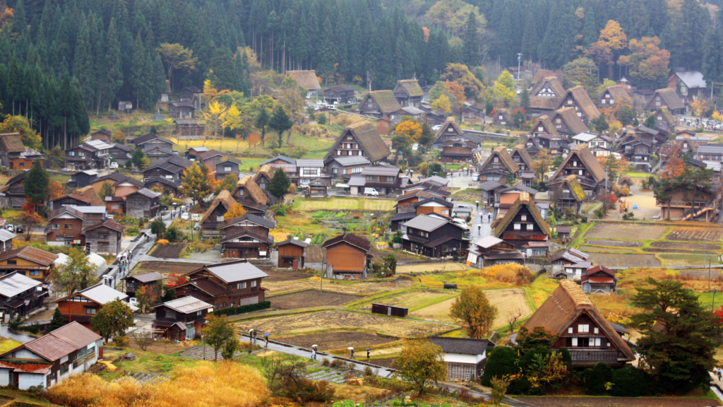 Shirakawago Gifu autumn