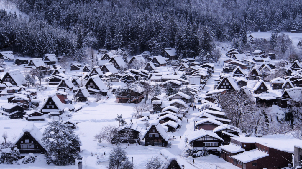 Shirakawago Gifu winter
