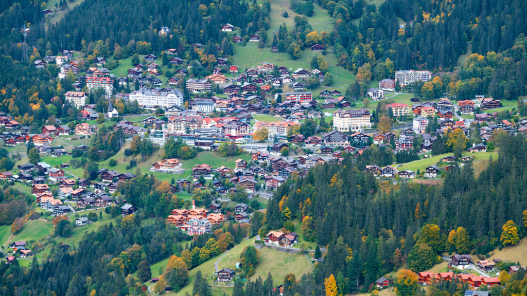 Du Lịch Thụy Sĩ thị trấn wengen